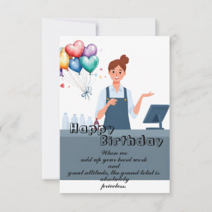 Cashiers' Birthday Card