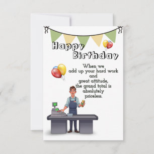 Cashiers' Birthday Card