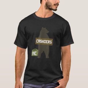 Cashiers North Carolina NC Cute Hitchhiking Bear T T-Shirt