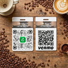 Cashless Tipping Personalised QR Code Badge