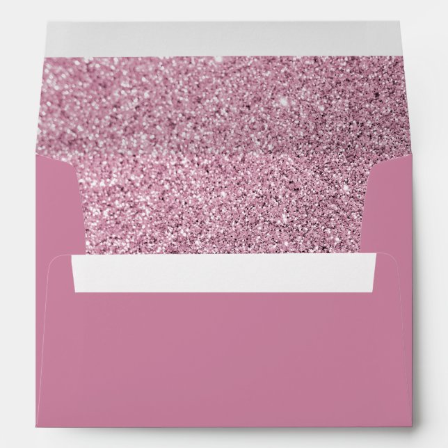 Cashmere Rose Glitter Envelope (Back (Bottom))
