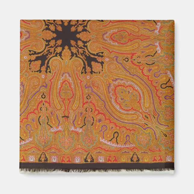 Cashmere scarf, c.1870-80 magnet (Front)