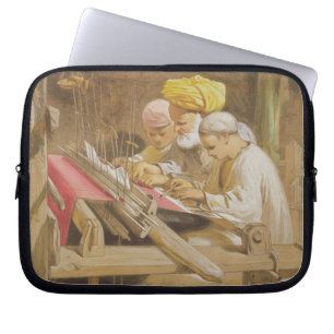 Cashmere Shawls: Weaving, 1863 (chromolitho) Laptop Sleeve