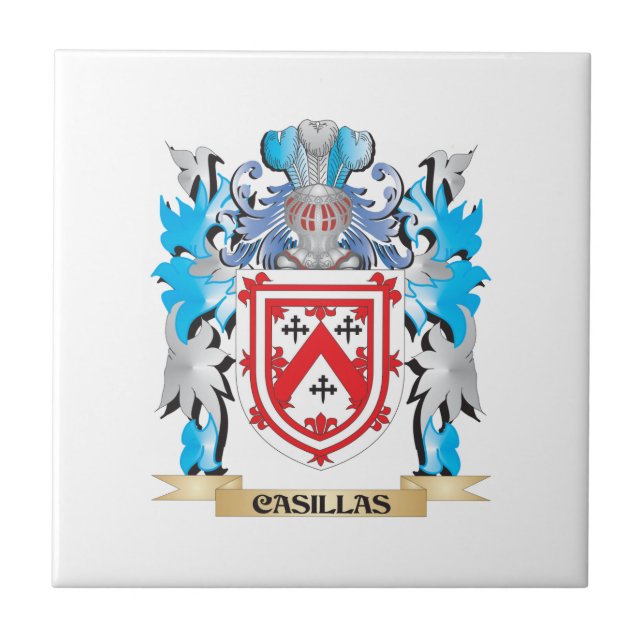Casillas Coat of Arms - Family Crest Tile (Front)