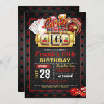 Casino 16th Birthday Invitation<br><div class="desc">Perfect Invitation to Celebrate a Casino Birthday Party</div>