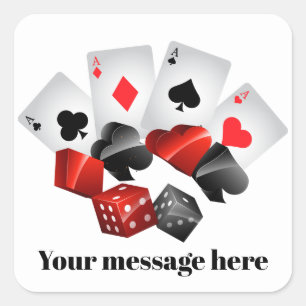 Casino add message party sticker