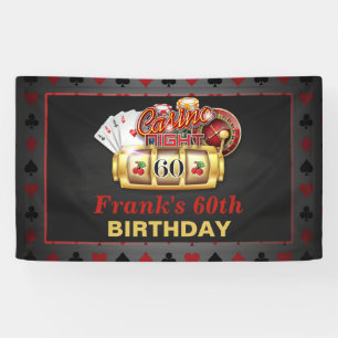 Casino Birthday Banner - 60th Birthday