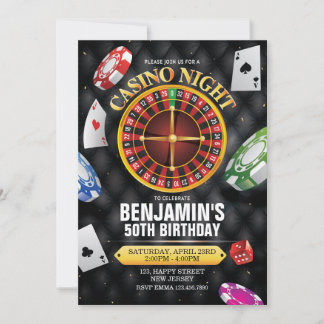 Casino Birthday Invitation - any age