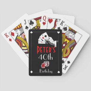Casino Birthday Party Favours Playing Cards