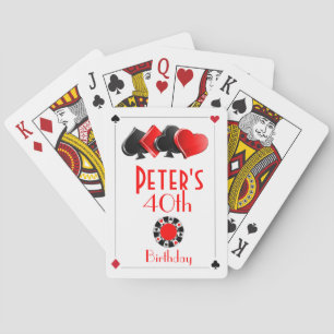 Casino Birthday Party Favours Playing Cards