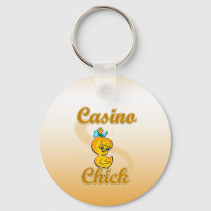 Casino Chick Key Ring