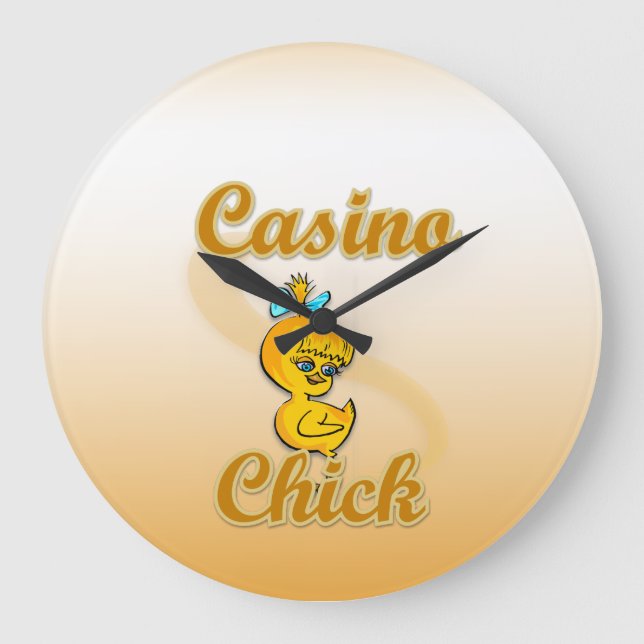 Casino Chick Large Clock (Front)