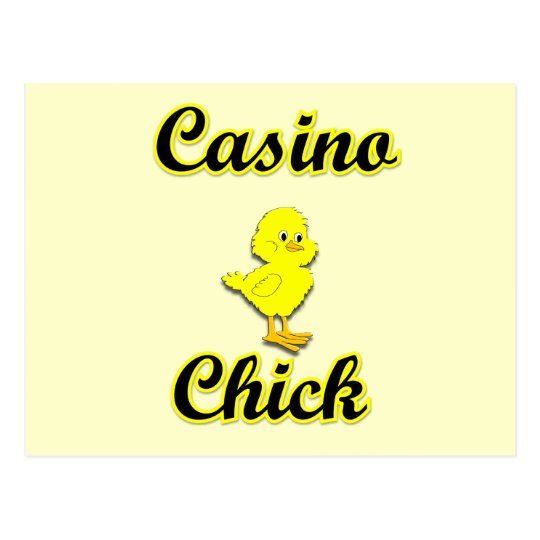Casino Chick Postcard