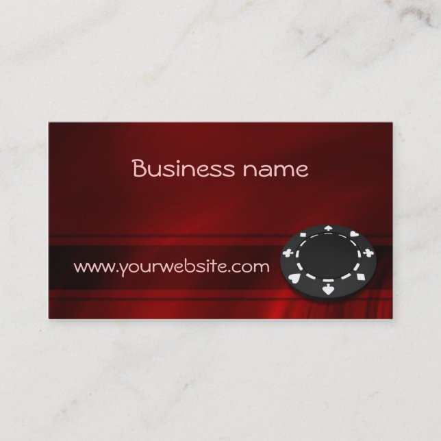 Casino Chip Business Card (Front)