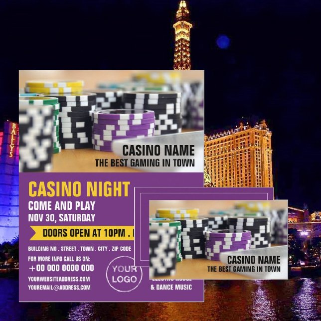 Casino Chips, Casino, Gaming Industry Business Card (Creator Uploaded)