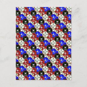 Casino Chips Postcard