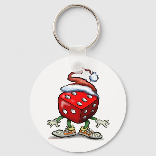 Casino Christmas Key Ring (Front)
