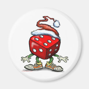 Casino Christmas Magnet