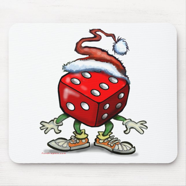 Casino Christmas Mouse Mat (Front)
