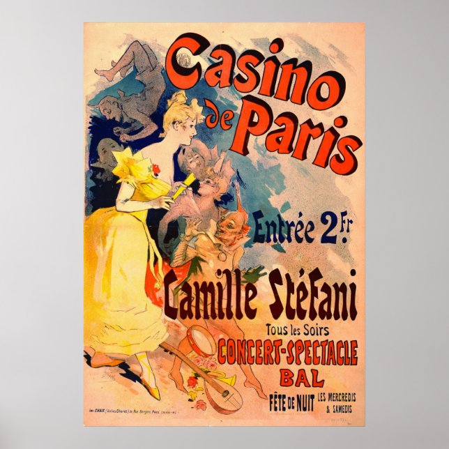 Casino de Paris 1891 Poster (Front)