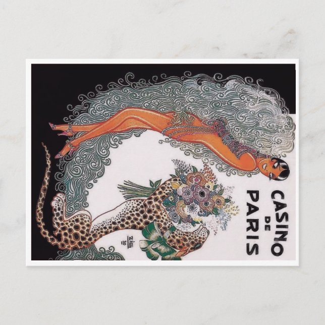 Casino de Paris - Josephine Baker (1930) Postcard (Front)