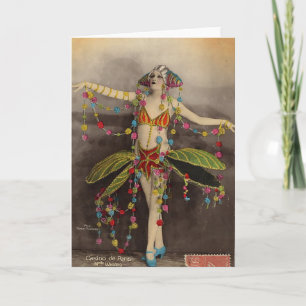 Casino de Paris Vintage Design Card