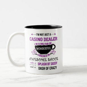 Casino Dealer Wonderful Awesome Sassy  Two-Tone Coffee Mug