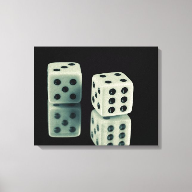 Casino dice  canvas print (Front)