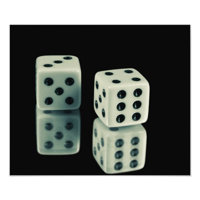 Casino dice  photo print (Front)