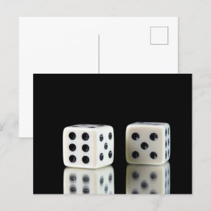 Casino dice  postcard