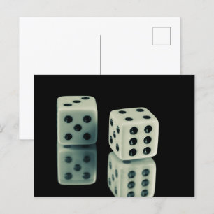 Casino dice  postcard