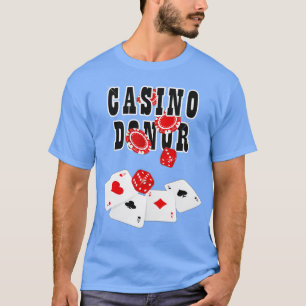 Casino Donor Gambling Gambler Gamble Player Chips  T-Shirt