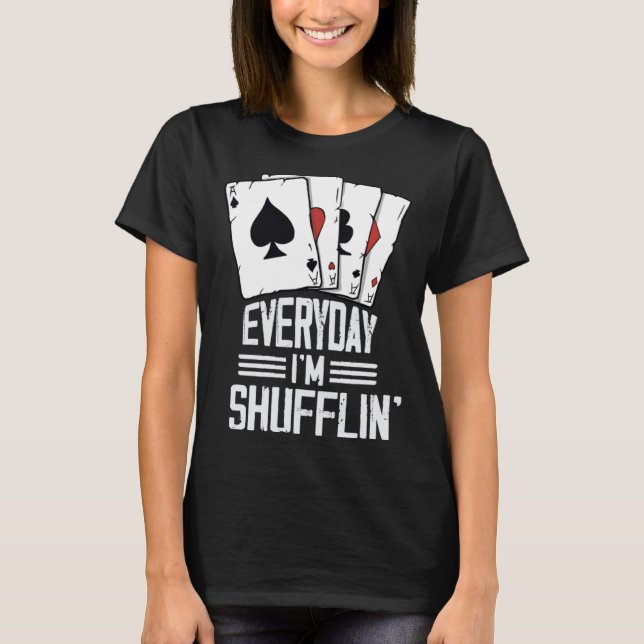 casino for men card shuffler casino gambler  1 T-Shirt (Front)