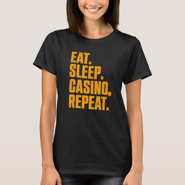 Casino  For Men Women Casino Gambler Poker  1 T-Shirt (Front)