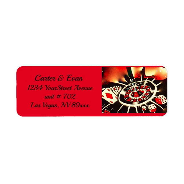 Casino Gambler Black, Gold, Red  (Front)