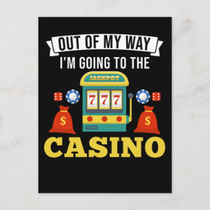 Casino Gambling Funny Poker Lover Postcard