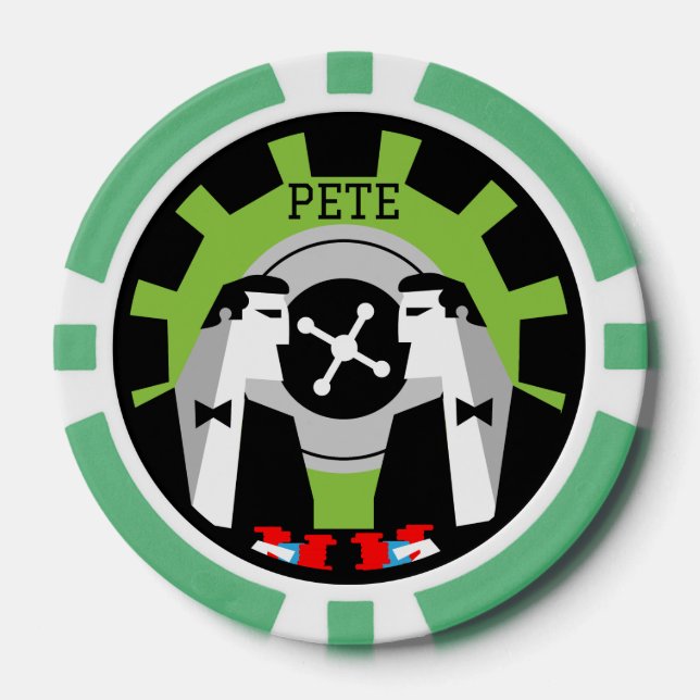 Casino Gambling Poker Roulette  Chips (Front)