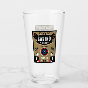 Casino Gambling Poker Roulette Glass