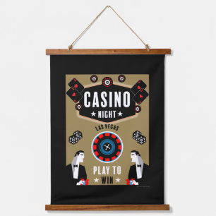 Casino Gambling Poker Roulette  Hanging Tapestry