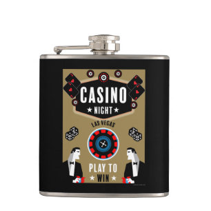 Casino Gambling Poker Roulette  Hip Flask