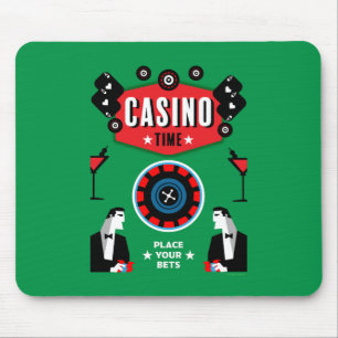 Casino Gambling Poker Roulette  Mouse Mat