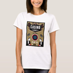Casino Gambling Poker Roulette  T-Shirt