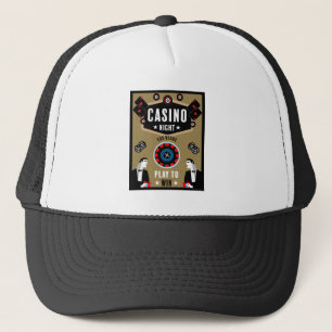 Casino Gambling Poker Roulette  Trucker Hat