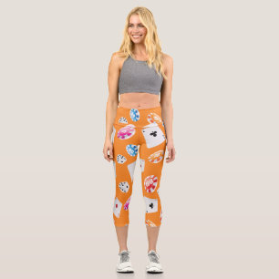 Casino, Games accessories pattern 3 Capri Leggings