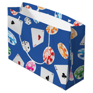 Casino, Games accessories pattern 6 Large Gift Bag