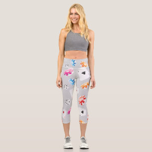 Casino, Games accessories pattern 8 Capri Leggings