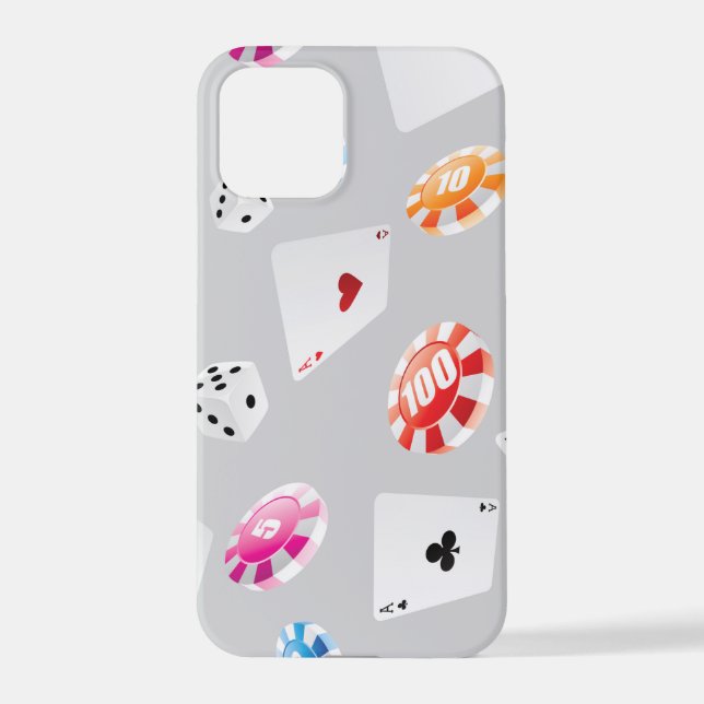 Casino, Games accessories pattern 8 iPhone Case (Back)
