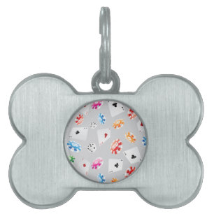 Casino, Games accessories pattern 8 Pet ID Tag