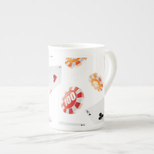Casino, Games accessories pattern Bone China Mug