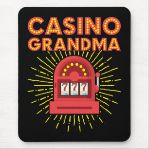 Casino Grandma Gambling Granny Mouse Mat